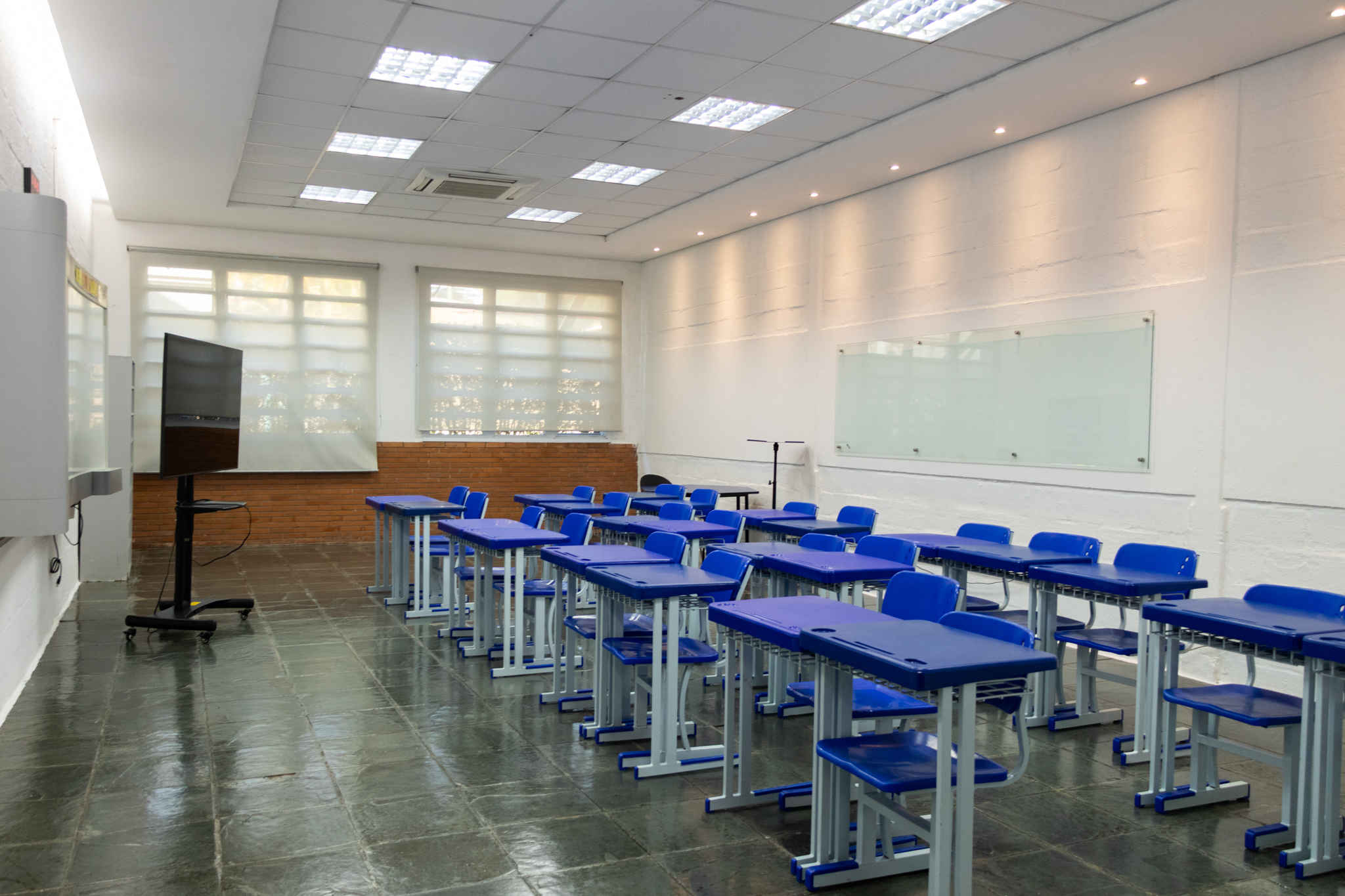 Modern High School classroom